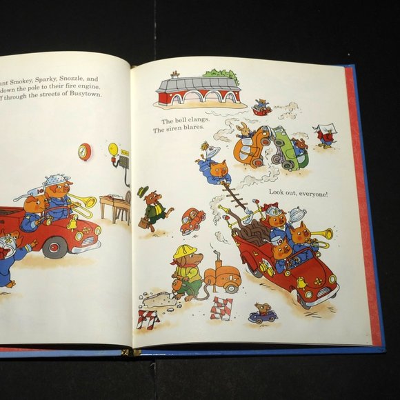 VTG Little Golden Storybook Richard Scarry 'Busiest Fire Fighters Ever!' 1993 - Picture 8 of 13